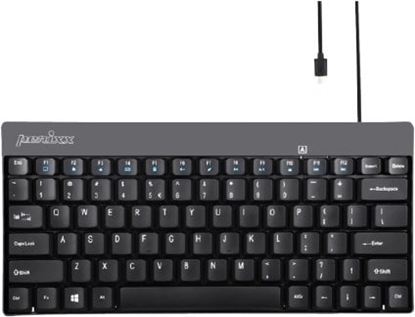 Picture of Klawiatura Perixx Perixx PERIBOARD-422 DE, Mini USB-C Keyboard wired, black