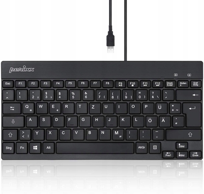 Picture of Klawiatura Perixx Perixx PERIBOARD-426, DE, wired, USB Mini Keyboard with flat keys