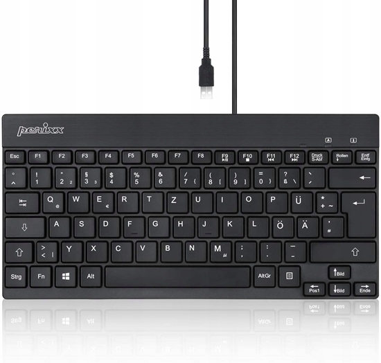 Picture of Klawiatura Perixx Perixx PERIBOARD-426, DE, wired, USB Mini Keyboard with flat keys