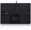 Изображение Klawiatura Perixx Perixx PERIBOARD-510 H PLUS UK, mini USB keyboard, touchpad, hub, black
