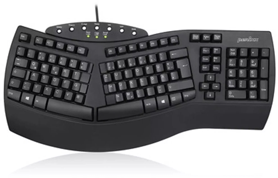 Picture of Klawiatura Perixx Perixx PERIBOARD-512 DE, Ergonomic USB Keyboard, black