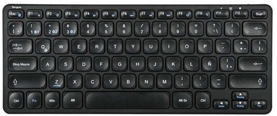 Изображение Klawiatura Targus Klawiatura Wielofunkcyjna compact antimicrobial bezprzewodowa Bluetooth 5.1 QWERTY hiszpaska czarny