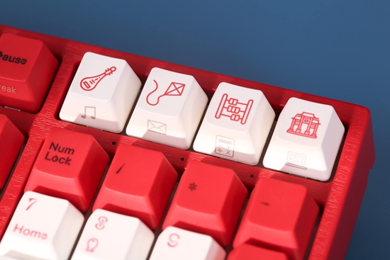 Picture of Klawiatura Triton Varmilo VEA108 Koi Gaming Tastatur, MX-Brown, weiße LED - US Layout