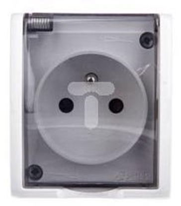 Attēls no Kontakt-Simon Aquarius Gniazdo hermetyczne z/u 16A IP54 z przeson torów (WMQW-33111x-1011)