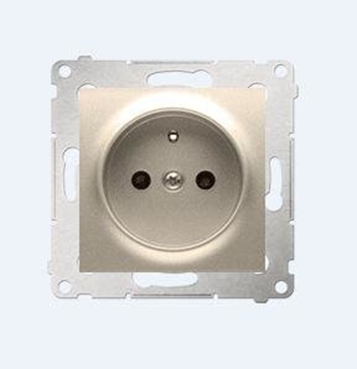 Picture of Kontakt-Simon Gniazdo SIMON54 1-krotne z/u 16A IP20 zote - DGZ1Z.01/44