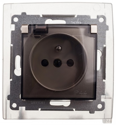 Picture of Kontakt-Simon Gniazdo SIMON54 hermetyczne 1-krotne z/u 16A IP44 zoty - DGZ1BZ.01/44A