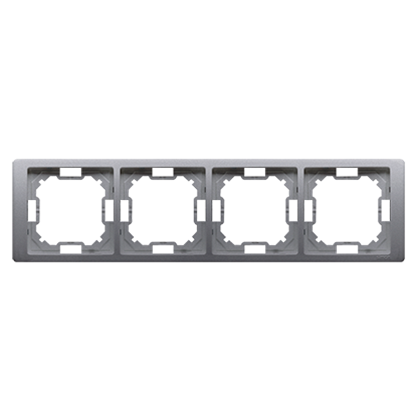 Attēls no Kontakt-Simon Ramka 4-krotna Basic Neos inox metalizowana (BMRC4/21)