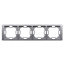 Picture of Kontakt-Simon Ramka 4-krotna Basic Neos inox metalizowana (BMRC4/21)