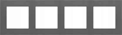Attēls no Kontakt-Simon Ramka poczwórna Kontakt-Simon 55 TR4/116 LINE grafitowy mat