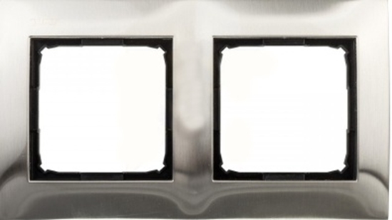 Изображение Kontakt-Simon Ramka podwójna SIMON54 metalowa inox - DR2/61