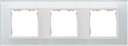 Attēls no Kontakt-Simon Ramka potrójna Simon 82 szklana biay (82637-30)