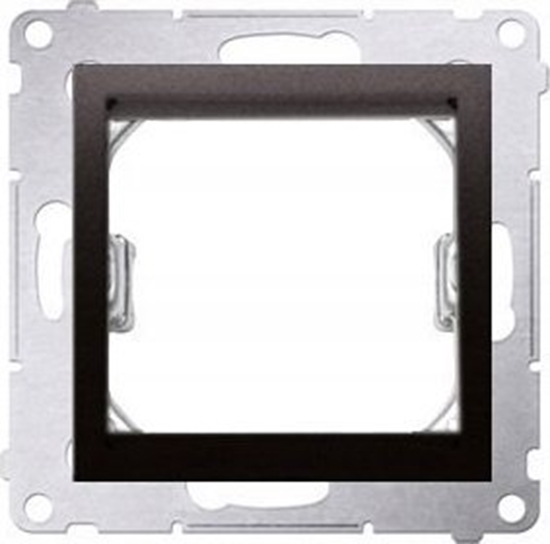 Изображение Kontakt-Simon Simon 54 Adapter (adapter) na osprzt standardu 45 × 45 mm czarny mat do gniazd teleinform. Simon Connect DA45.01/49