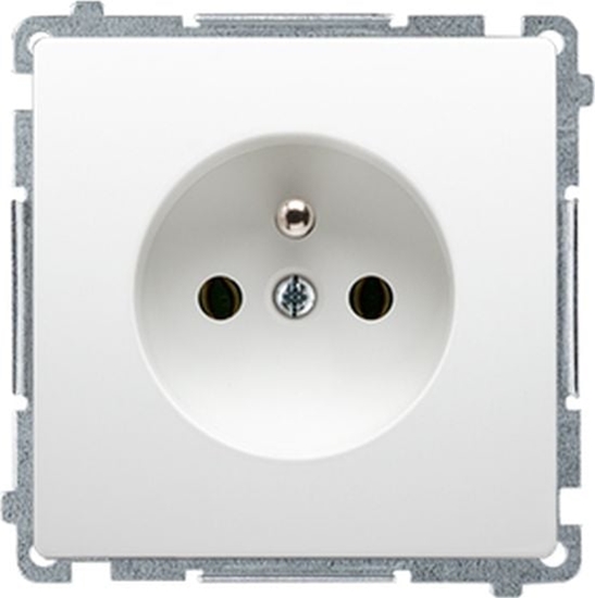 Изображение Kontakt-Simon Simon Basic Gniazdo pojedyncze z/u z przesonami biae BMGZ1CZ.01/11