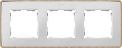 Изображение Kontakt-Simon Simon Detail 82 Ramka potrójna Detail SELECT-drewno BIAA / podstawa Drewno 8201630-270