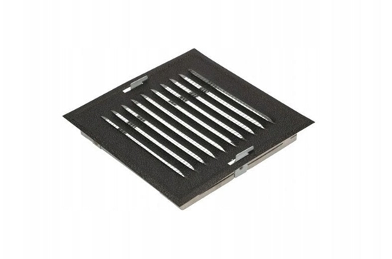 Picture of KRATKA METALOWA SKOÅNA W RAMCE Z SIATKÄ 14*14CM GRAFIT MAT