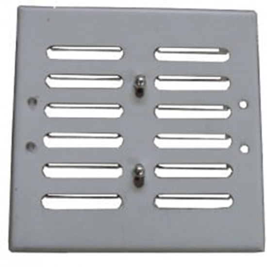 Picture of Kratka metalowa z szyldem nierdzewnym i aluzj 140x140mm