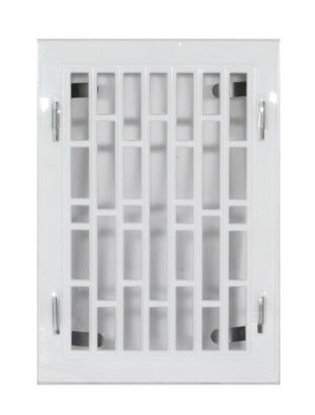 Picture of Kratka plastikowa z ramka metalow 14x21cm biaa