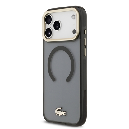 Изображение Lacoste PC/TPU Frosted Finish Gold Logo MagSafe Case for Apple iPhone 17 Pro Max