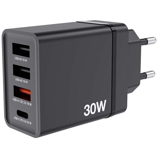 Picture of Lādētājs Verbatim Wall Charger 30W Black