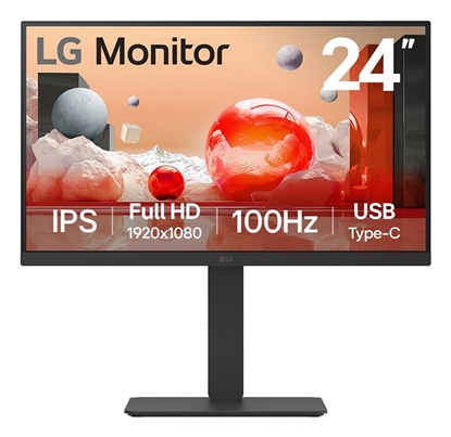 Изображение LCD Monitor|LG|23.8"|Business|Panel IPS|1920x1080|16:9|100 Hz|5 ms|Swivel|Pivot|Height adjustable|Tilt|24BA650-B