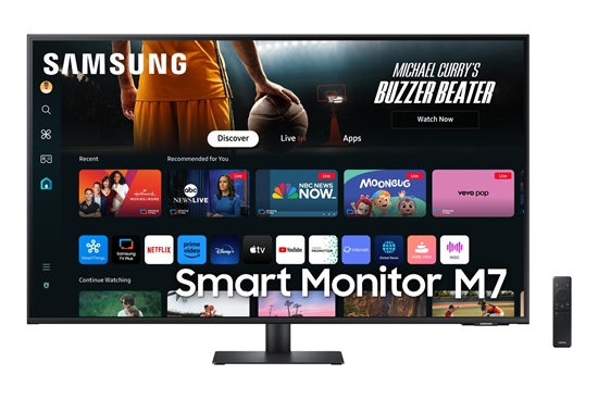 Picture of LCD Monitor|SAMSUNG|S43DM702UU|43"|TV Tuner/Smart/4K|Panel VA|3840x2160|16:9|60Hz|4 ms|Speakers|Colour Black|LS43DM702UUXDU