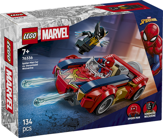 Picture of LEGO 11666257 Super Heroes Marvel Spider-Man Car vs Venomized Wolverine Constructor