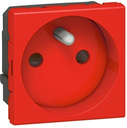 Picture of Legrand Gniazdo pojedyncze Mosaic 2P + Z 16A czerwone (077118)