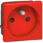 Picture of Legrand Gniazdo pojedyncze Mosaic 2P + Z 16A czerwone (077118)