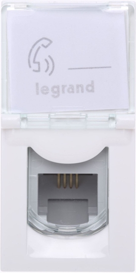 Picture of Legrand Gniazdo telefoniczne RJ11 biae (078730)