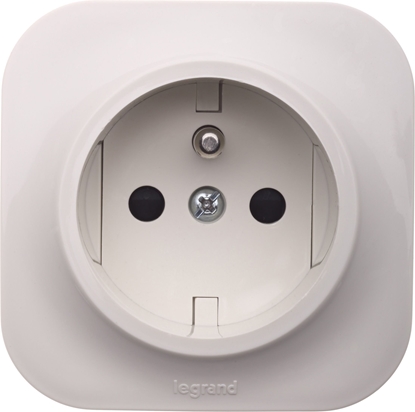 Attēls no Legrand Gniazdo wtyczkowe z uziemieniem 16A 250V kremowe - 782447
