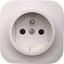 Изображение Legrand Gniazdo wtyczkowe z uziemieniem 16A 250V kremowe - 782447