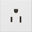 Picture of Legrand MOSAIC Gniazdo pojedyncze z/u 15A standard US biae (077504)