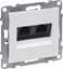 Изображение Legrand SUNO Gniazdo komputerowe podwójne RJ45 kat 5e UTP biae 721151
