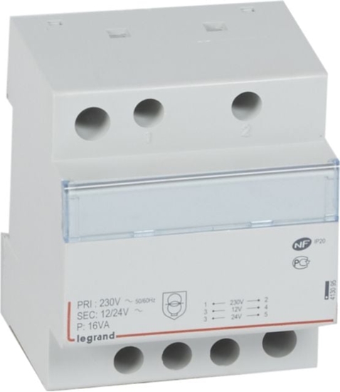 Picture of Legrand Transformator bezpieczestwa moduowy TR316 23024V 16VA