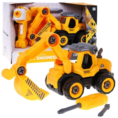 Attēls no Lei Meng LM8011-YZ-1 Construction Truck Building Model Set with Screwdriver and Drill