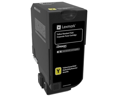 Picture of Lexmark 74C2SY0 toner cartridge 1 pc(s) Original Yellow