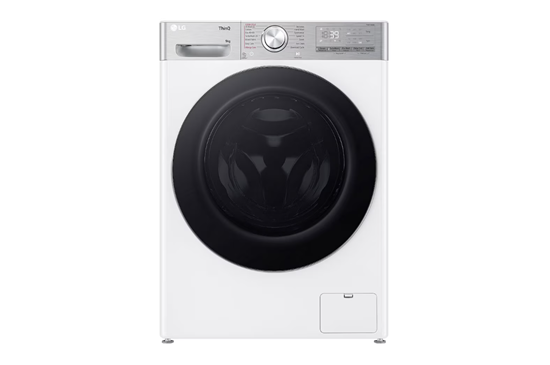 Picture of LG | Washing Machine | F2WR909P3W | Energy efficiency class A | Front loading | Washing capacity 9 kg | 1200 RPM | Depth 47.5 cm | Width 60 cm | LED | Steam function | Direct drive | Wi-Fi | White