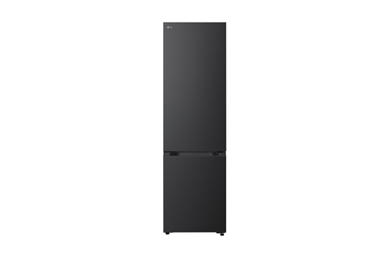 Picture of LG Refrigerator | GBBS322CEV | Energy efficiency class C | Free standing | Combi | Height 203 cm | Fridge net capacity 262 L | Freezer net capacity 113 L | Display | 34 dB | Black