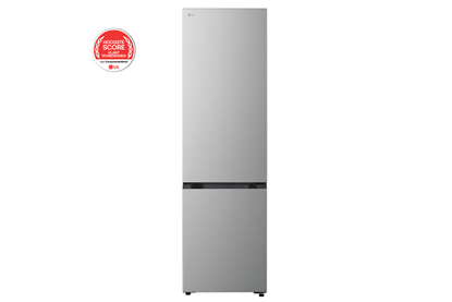 Attēls no LG Refrigerator | GBBS322CPY | Energy efficiency class C | Free standing | Combi | Height 203 cm | Fridge net capacity 262 L | Freezer net capacity 113 L | Display | 34 dB | Prime Silver