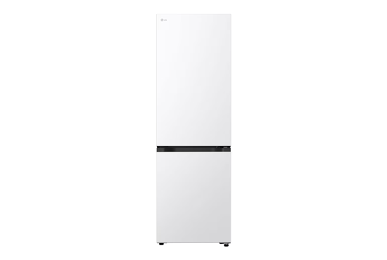 Picture of LG Refrigerator | GBBSJ10ESW | Energy efficiency class E | Free standing | Combi | Height 186 cm | Fridge net capacity 220 L | Freezer net capacity 113 L | Display | 35 dB | White
