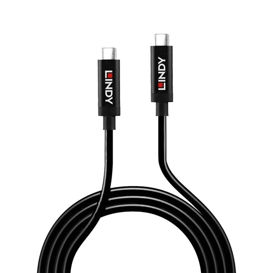 Picture of Lindy USB Cable USB-C - USB-C 5 m Black (43308)