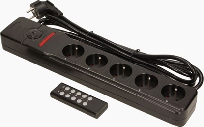Picture of Listwa zasilajca Orno 5 gniazd 3 m czarna (OR-AE-13132)