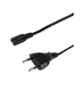 Изображение Logilink | Power cord | CP092 | Black Euro plug (CEE 7/16) | IEC 60320 C7 connector