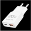 Picture of LogiLink USB Wall Charger, GaN, 2port, USB-AF & USB-CF, PD 20W, slim, white