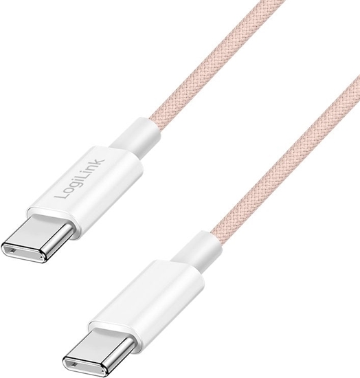Picture of Kabel USB LogiLink USB-C - USB-C 0.5 m Róowy (CU0343)