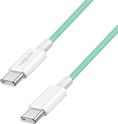 Picture of Kabel USB LogiLink USB-C - USB-C 1 m Zielony (CU0347)