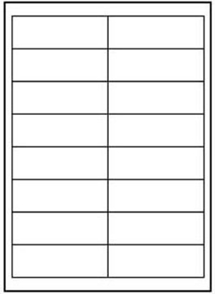 Attēls no Logo Etykiety A4, matowe, biae, 25 szt.