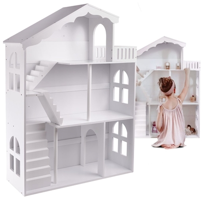 Attēls no LULILO Wooden Three-storey Dollhouse 116cm