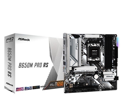 Attēls no Mainboard|ASROCK|AMD B650|SAM5|Micro-ATX|Memory DDR5|Memory slots 4|1xPCI-Express 3.0 16x|1xPCI-Express 4.0 16x|1xM.2|1xHDMI|1xDisplayPort|4xUSB 2.0|3xUSB 3.2|1xUSB-C|1xRJ45|B650MPRORS