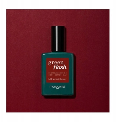 Attēls no MANUCURIST_Green Flash Led Gel Nail Lacquer lakier do paznokci Dark Pansy 15ml